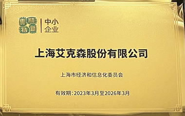 24/07/22 艾克森榮獲上海“專精特新”換熱設(shè)備企業(yè)證書，持續(xù)引領(lǐng)板式換熱行業(yè)與系統(tǒng)集成機組的創(chuàng)新發(fā)展